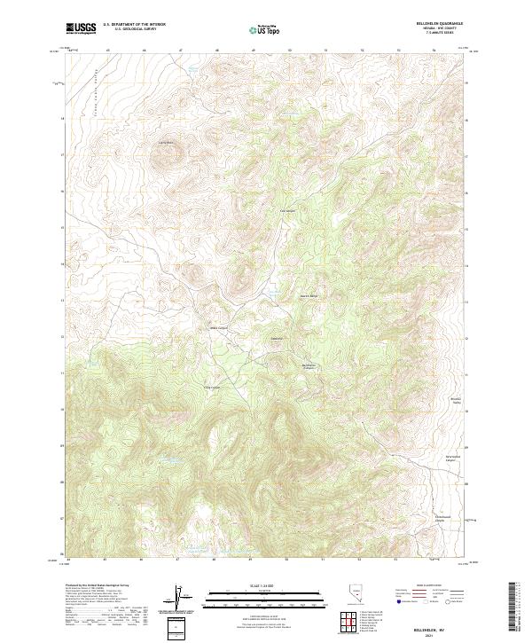 Bellehelen 2021 topographic map thumbnail