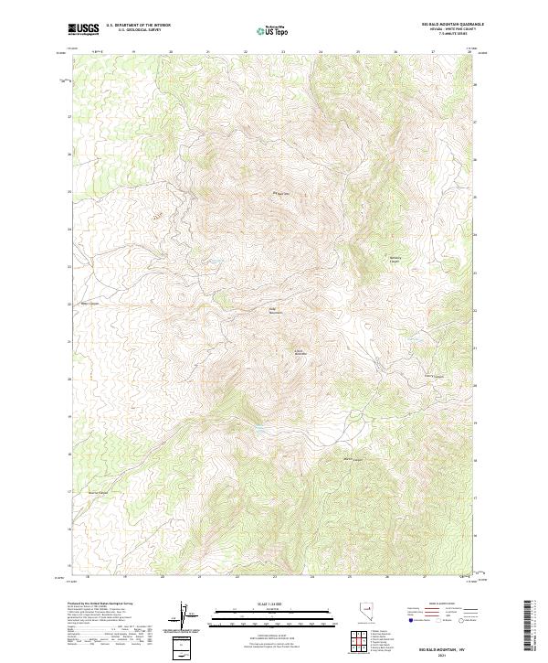 Big Bald Mountain topographic map thumbnail