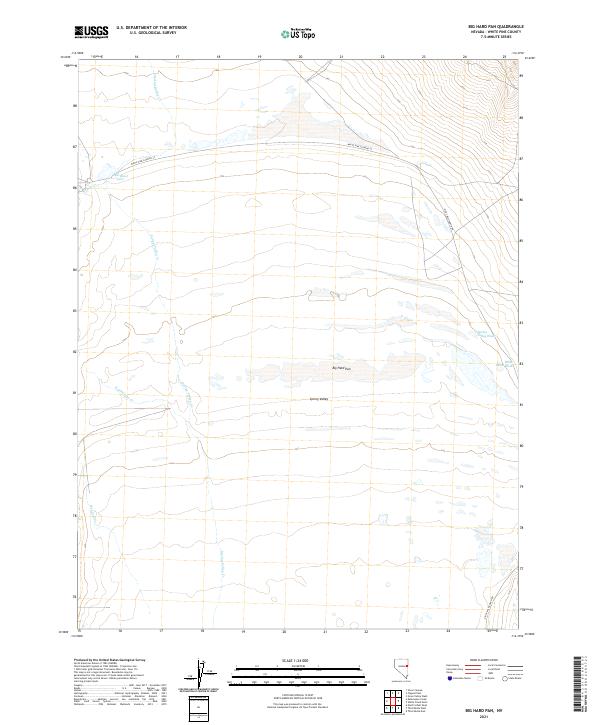 Big Hard Pan topographic map thumbnail