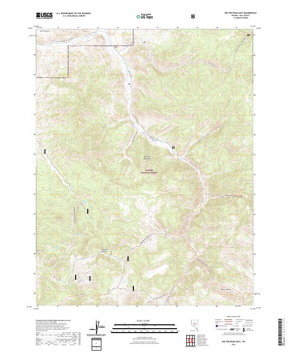 Big Ten Peak East topographic map thumbnail