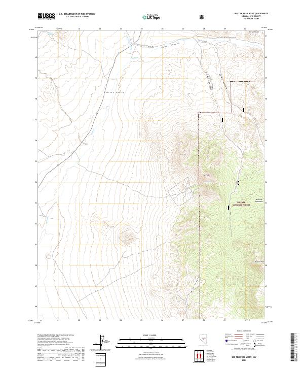Big Ten Peak West topographic map thumbnail