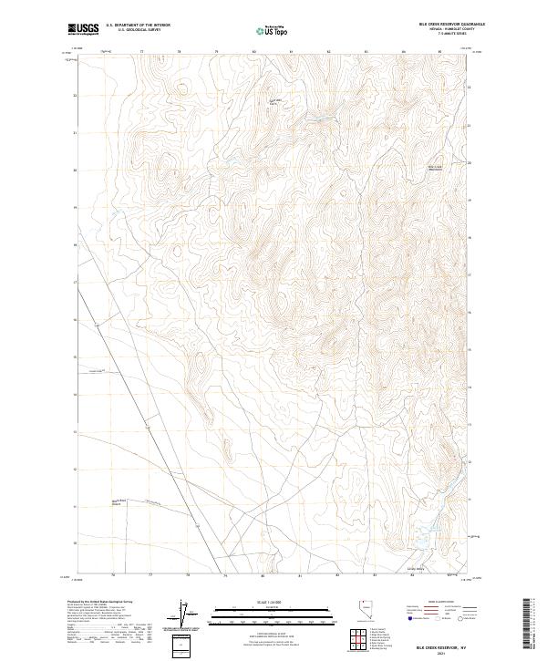 Bilk Creek Reservoir topographic map thumbnail