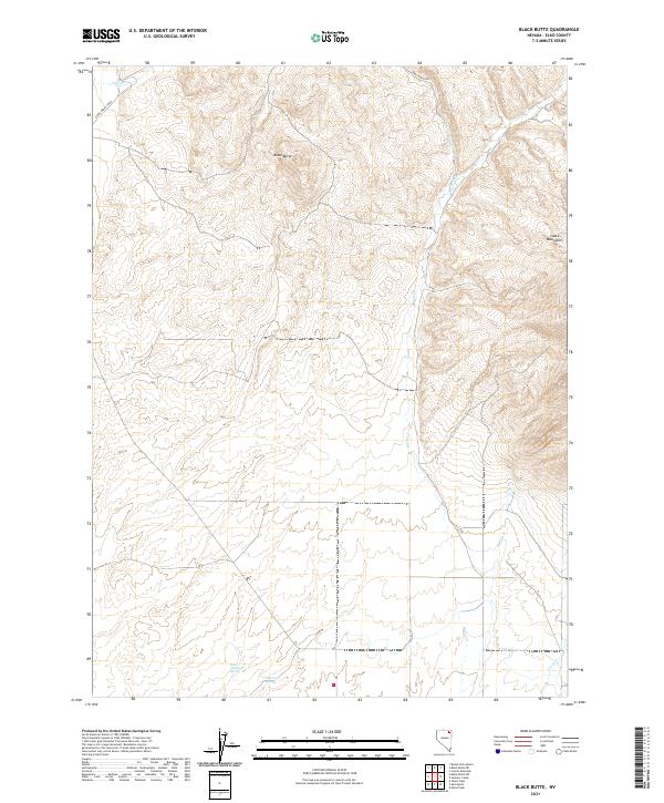 Black Butte topographic map thumbnail