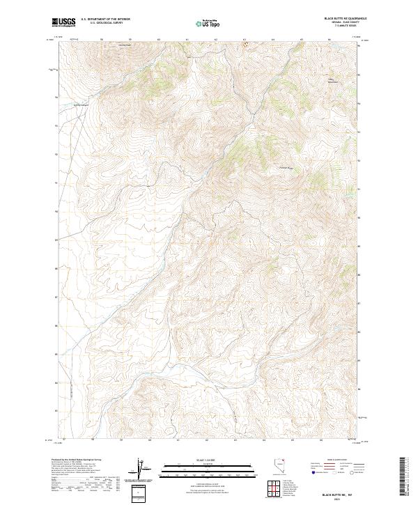 Black Butte NE topographic map thumbnail