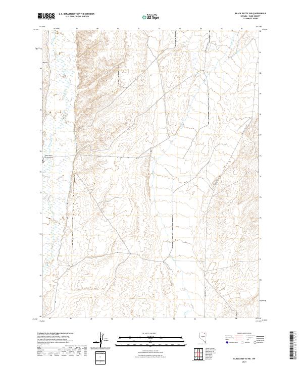 Black Butte SW topographic map thumbnail