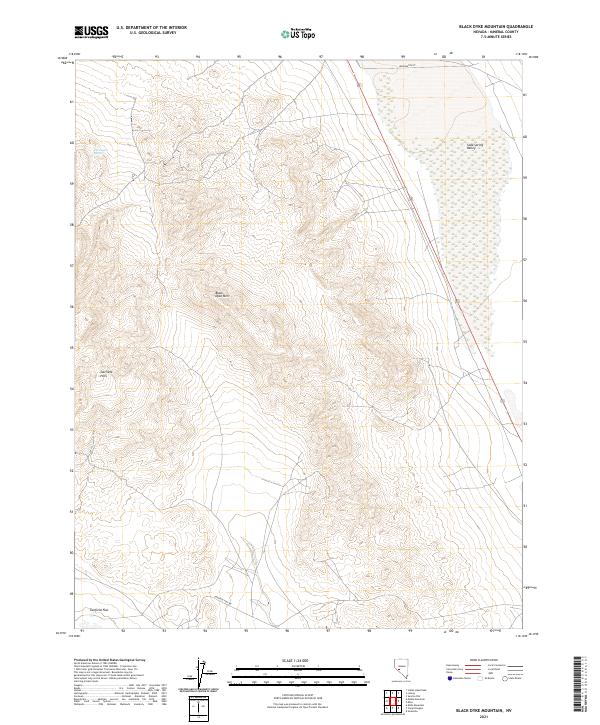 Black Dyke Mountain topographic map thumbnail