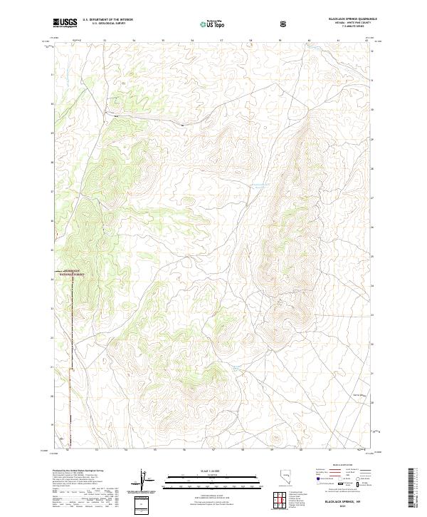 Blackjack Springs topographic map thumbnail