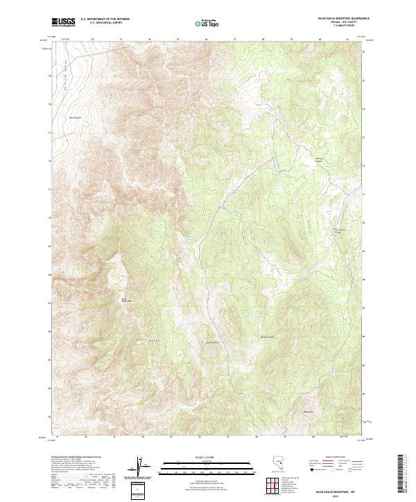 Blue Eagle Mountain topographic map thumbnail