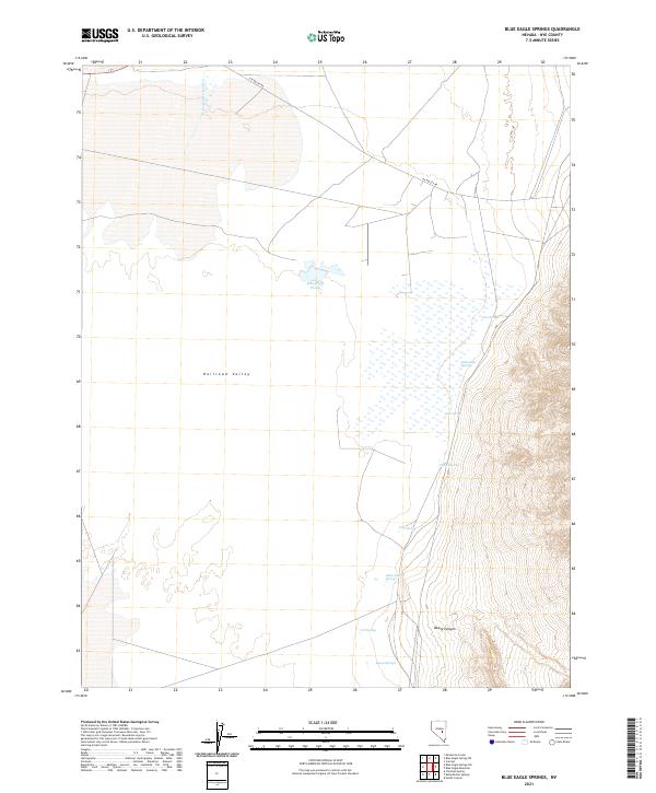 Blue Eagle Springs topographic map thumbnail