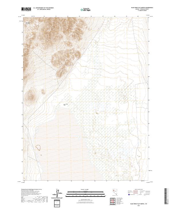 Blue Wing Flat North topographic map thumbnail