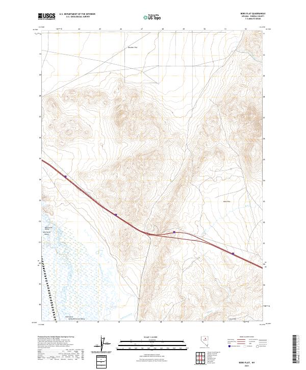 Bobs Flat topographic map thumbnail