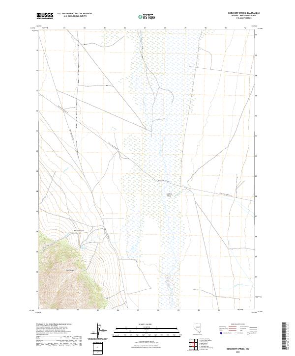 Borchert Spring topographic map thumbnail