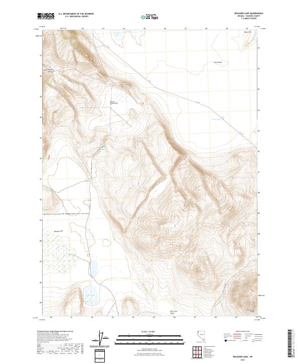 Boulder Lake topographic map thumbnail