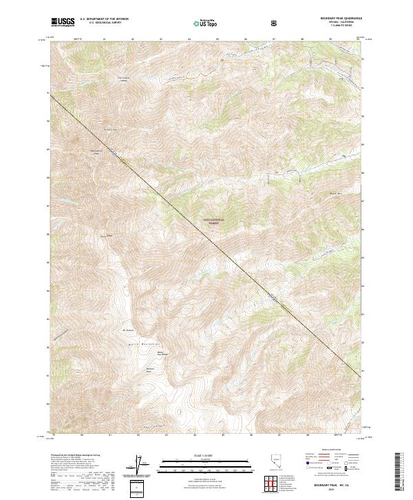 Boundary Peak topographic map thumbnail