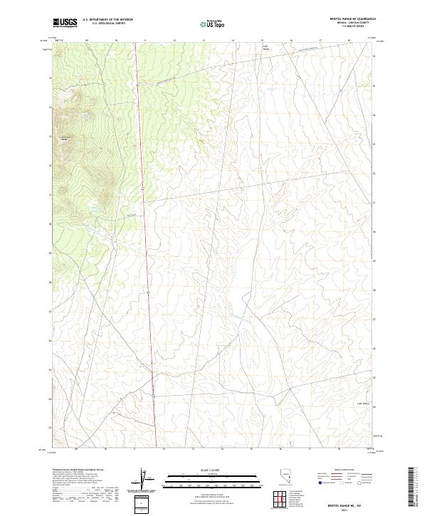Bristol Range NE topographic map thumbnail