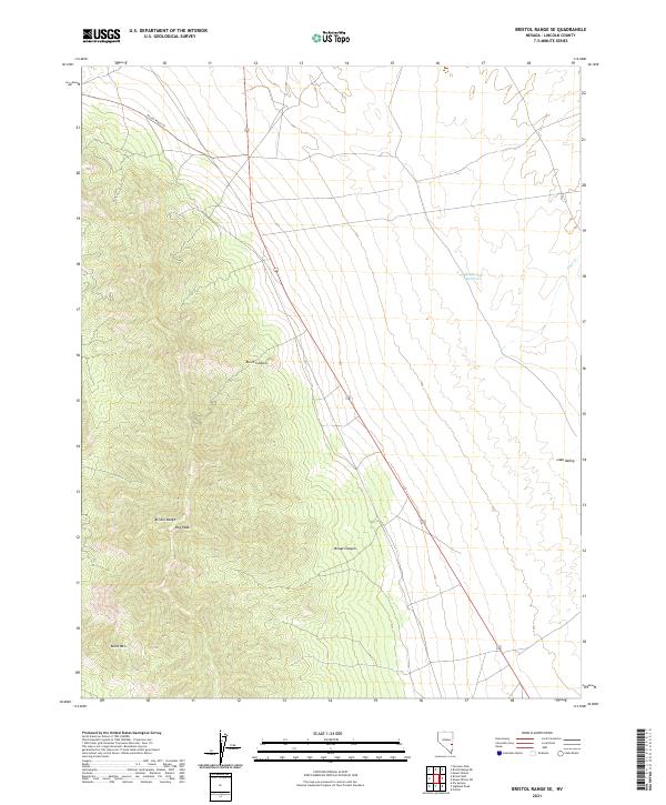 Bristol Range SE topographic map thumbnail