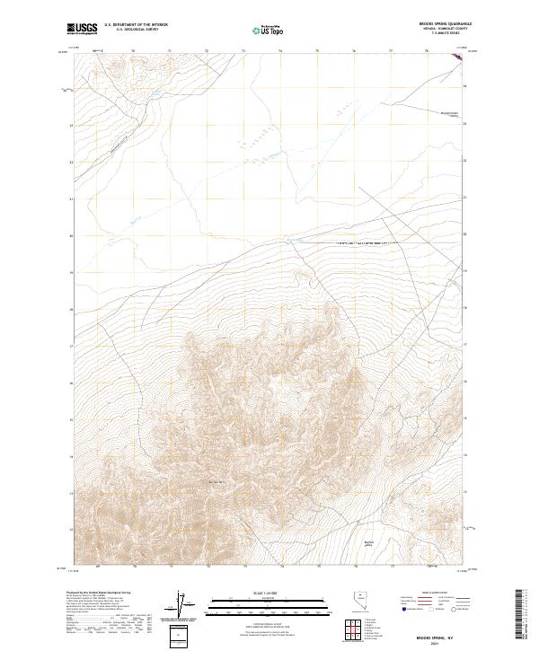 Brooks Spring topographic map thumbnail