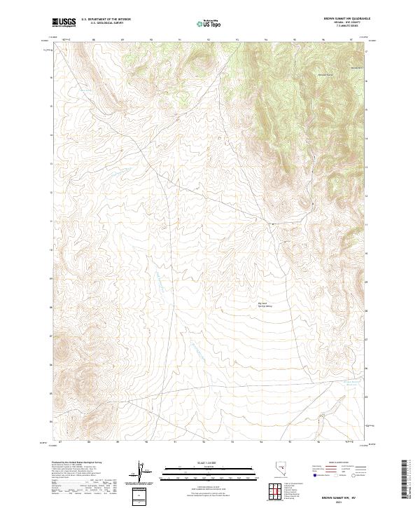Brown Summit NW topographic map thumbnail