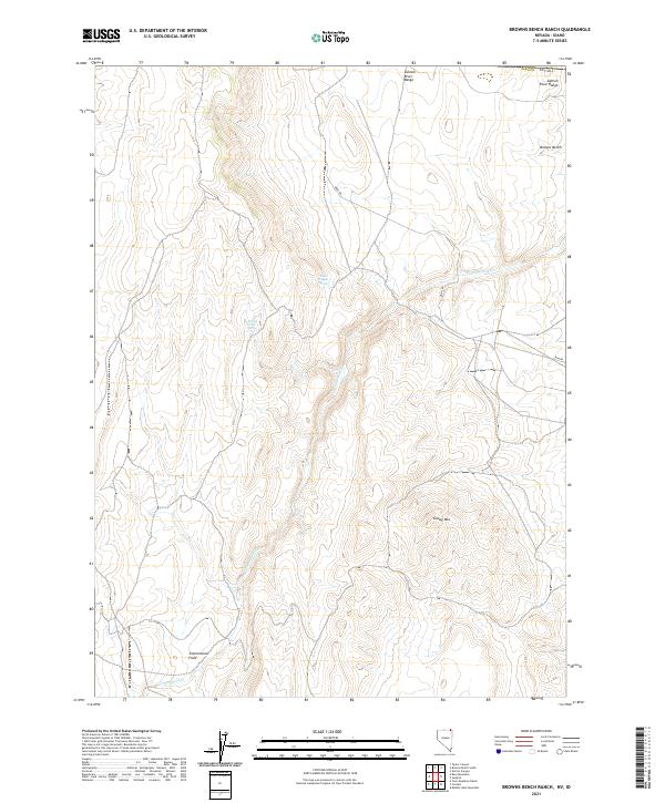 Browns Bench Ranch topographic map thumbnail