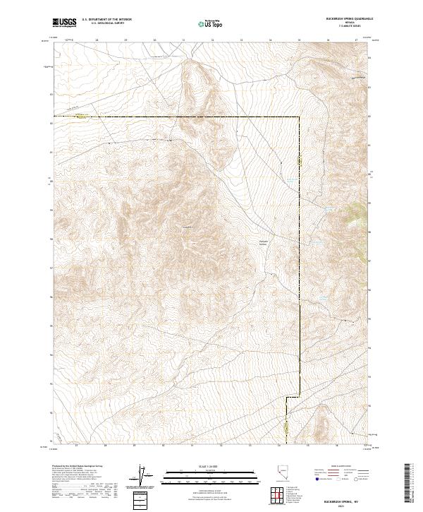 Buckbrush Spring topographic map thumbnail