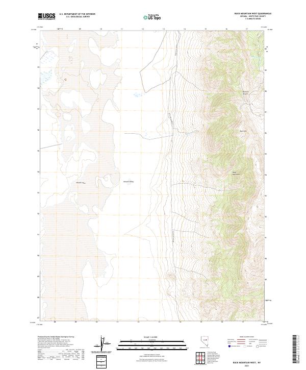 Buck Mountain West topographic map thumbnail