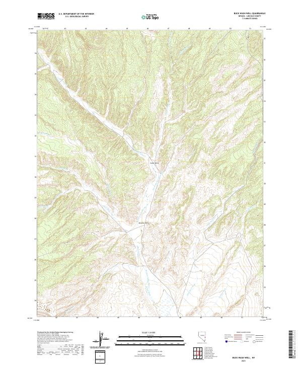 Buck Wash Well topographic map thumbnail
