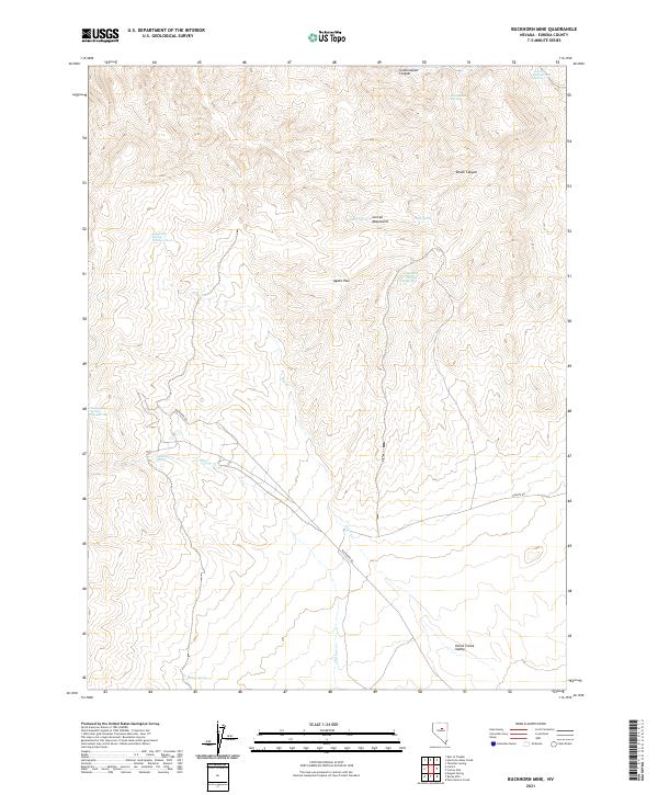Buckhorn Mine topographic map thumbnail