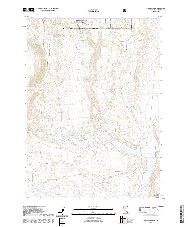 Buckhorn Ridge topographic map thumbnail