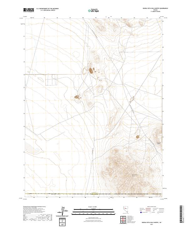 Buena Vista Hills North topographic map thumbnail