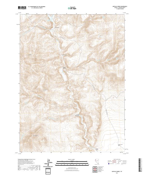 Buffalo Creek topographic map thumbnail