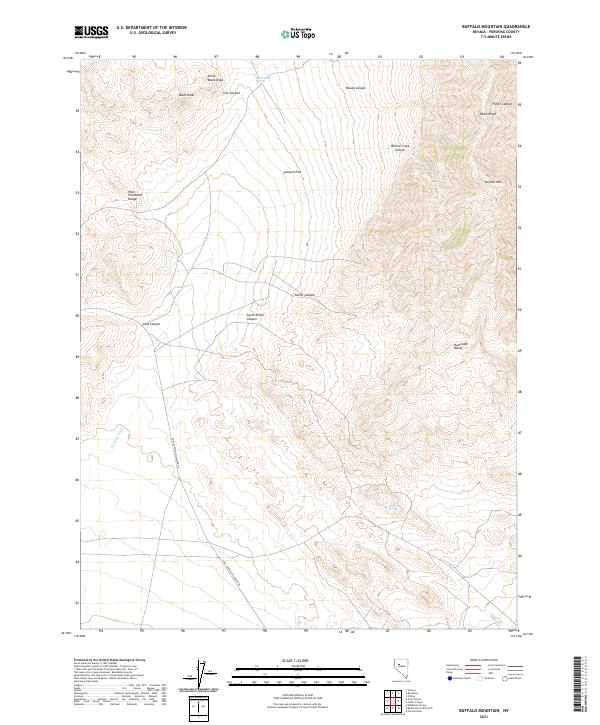 Buffalo Mountain topographic map thumbnail