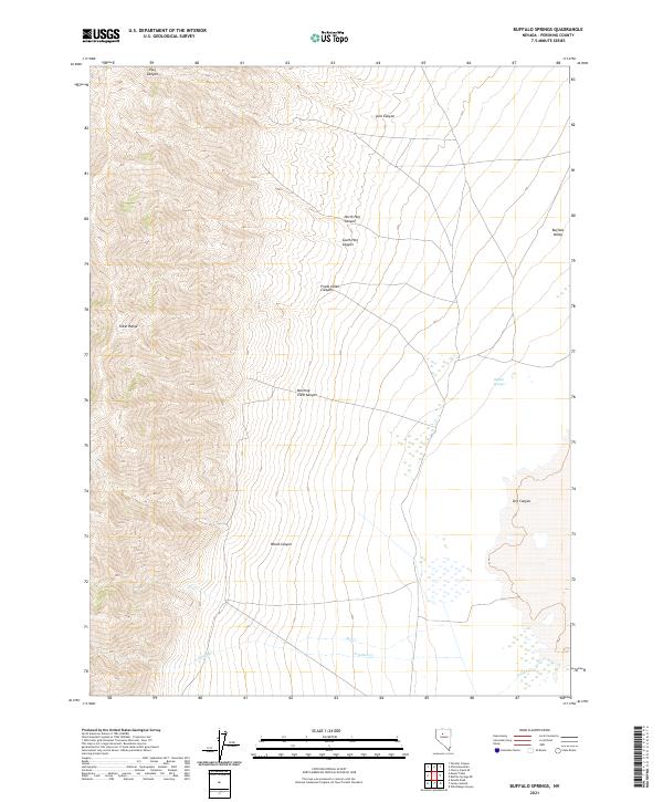 Buffalo Springs topographic map thumbnail