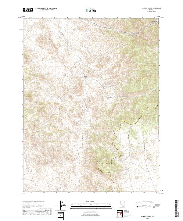 Buffalo Summit topographic map thumbnail