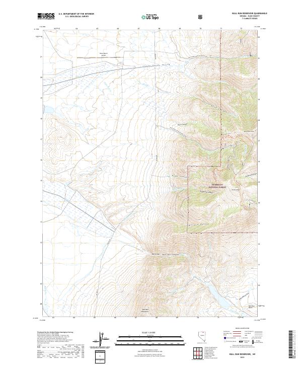 Bull Run Reservoir topographic map thumbnail