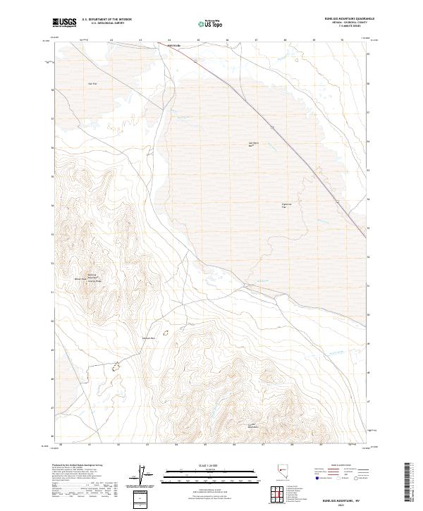 Bunejug Mountains topographic map thumbnail