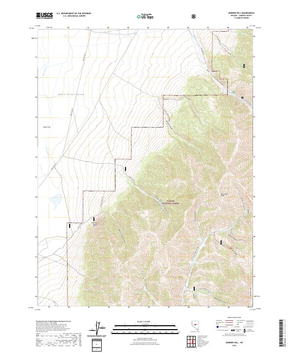 Bunker Hill topographic map thumbnail