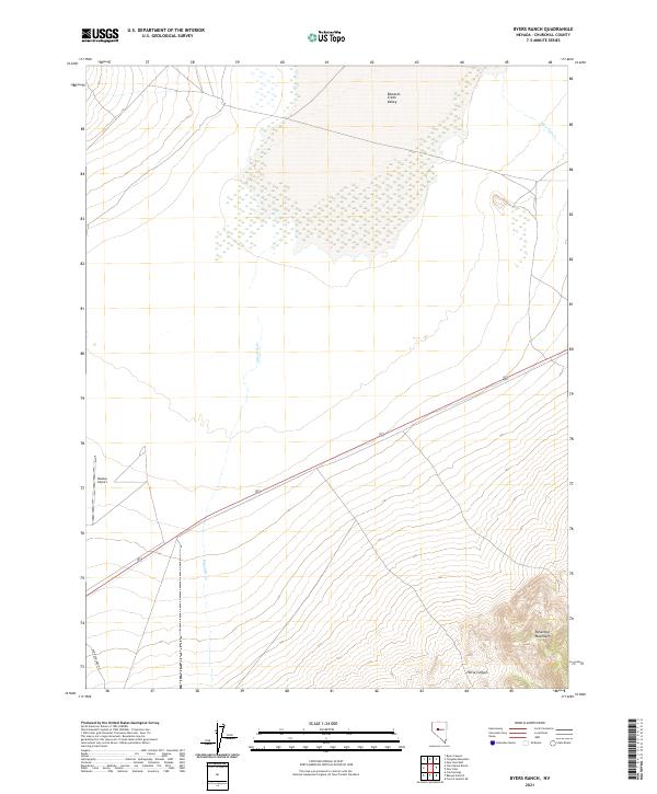 Byers Ranch topographic map thumbnail