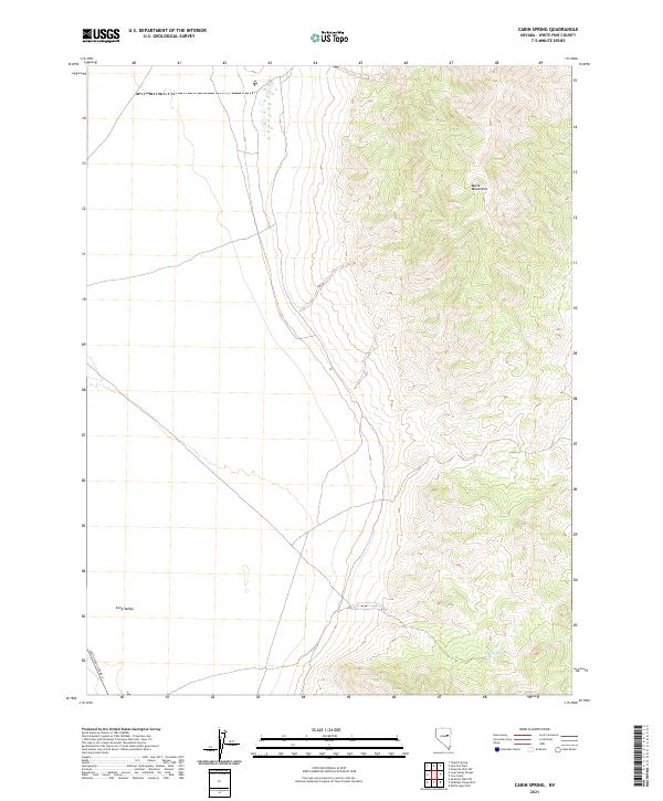 Cabin Spring topographic map thumbnail