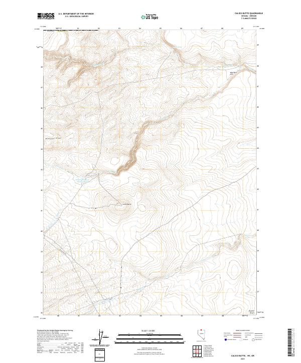 Calico Butte topographic map thumbnail