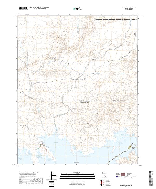 Callville Bay topographic map thumbnail