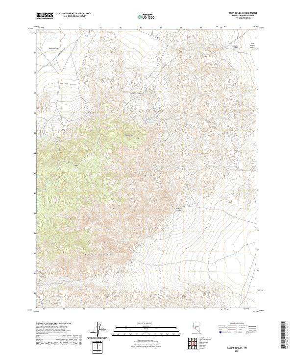 Camp Douglas topographic map thumbnail