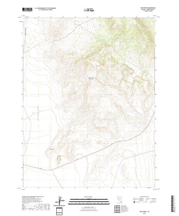 Cape Horn topographic map thumbnail