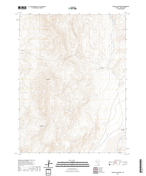 Carico Lake North topographic map thumbnail