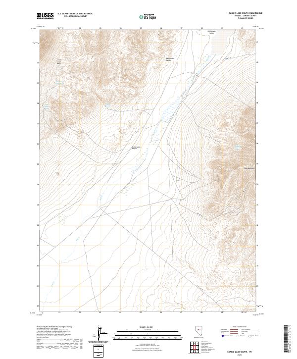 Carico Lake South topographic map thumbnail