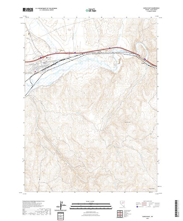 Carlin East topographic map thumbnail