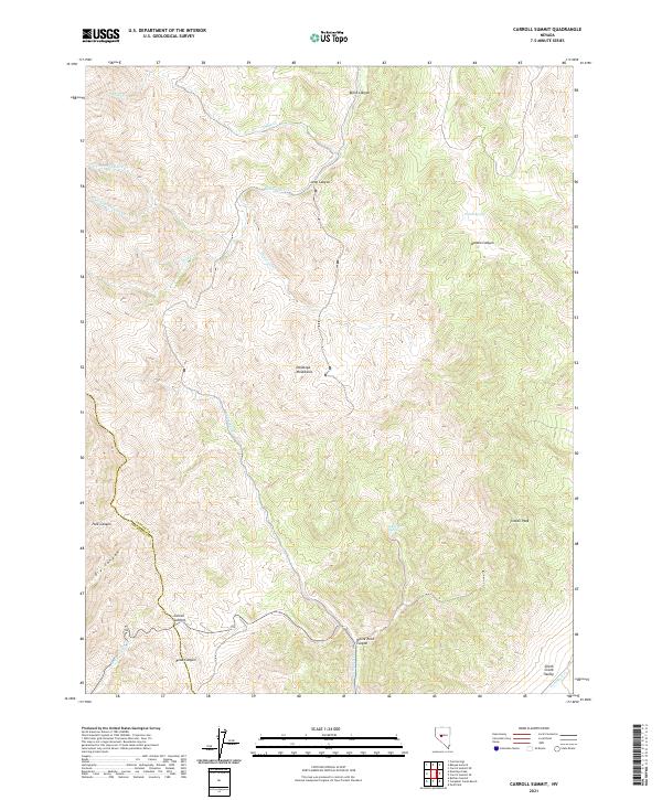 Carroll Summit topographic map thumbnail