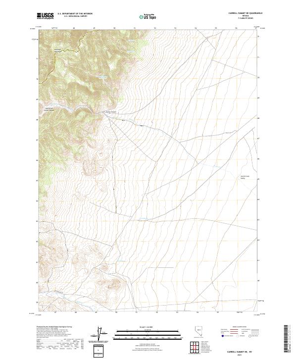 Carroll Summit NE topographic map thumbnail