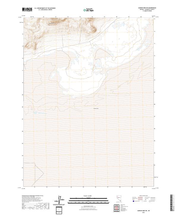 Carson Sink SW topographic map thumbnail
