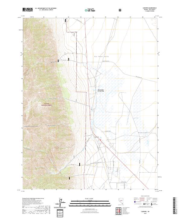 Carvers topographic map thumbnail