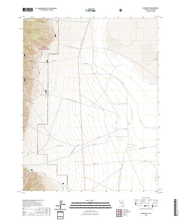 Carvers NW topographic map thumbnail